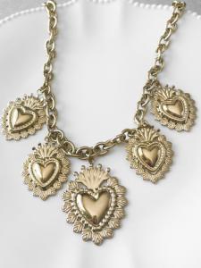 collier ex voto doré