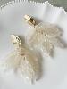 Boucles Milie blanc doré