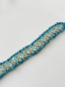Bracelet Jill turquoise doré du live
