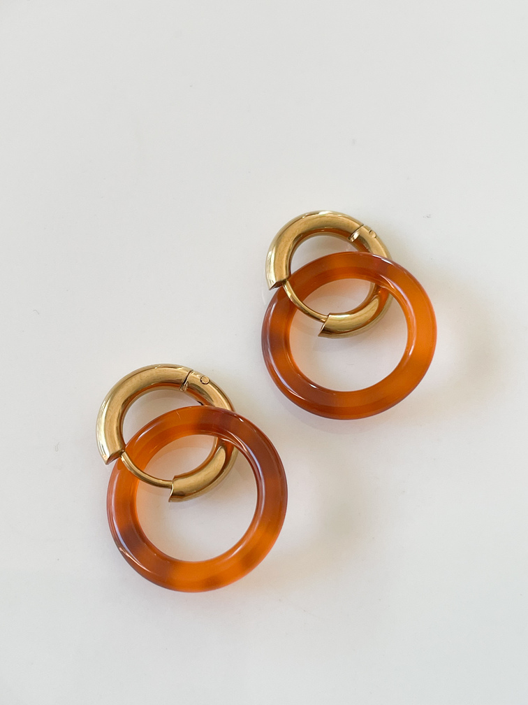 boucles Betty ambre doré