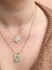 Collier Madone blanc doré