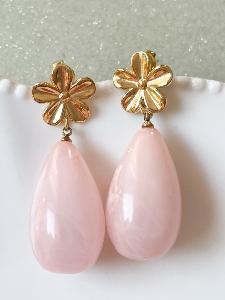 Boucles Claudia rose doré