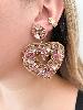 Boucles coeur rose de Mandalita