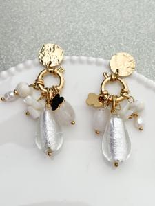 boucles Marielle blanc doré