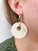 boucles Amélie bleu doré