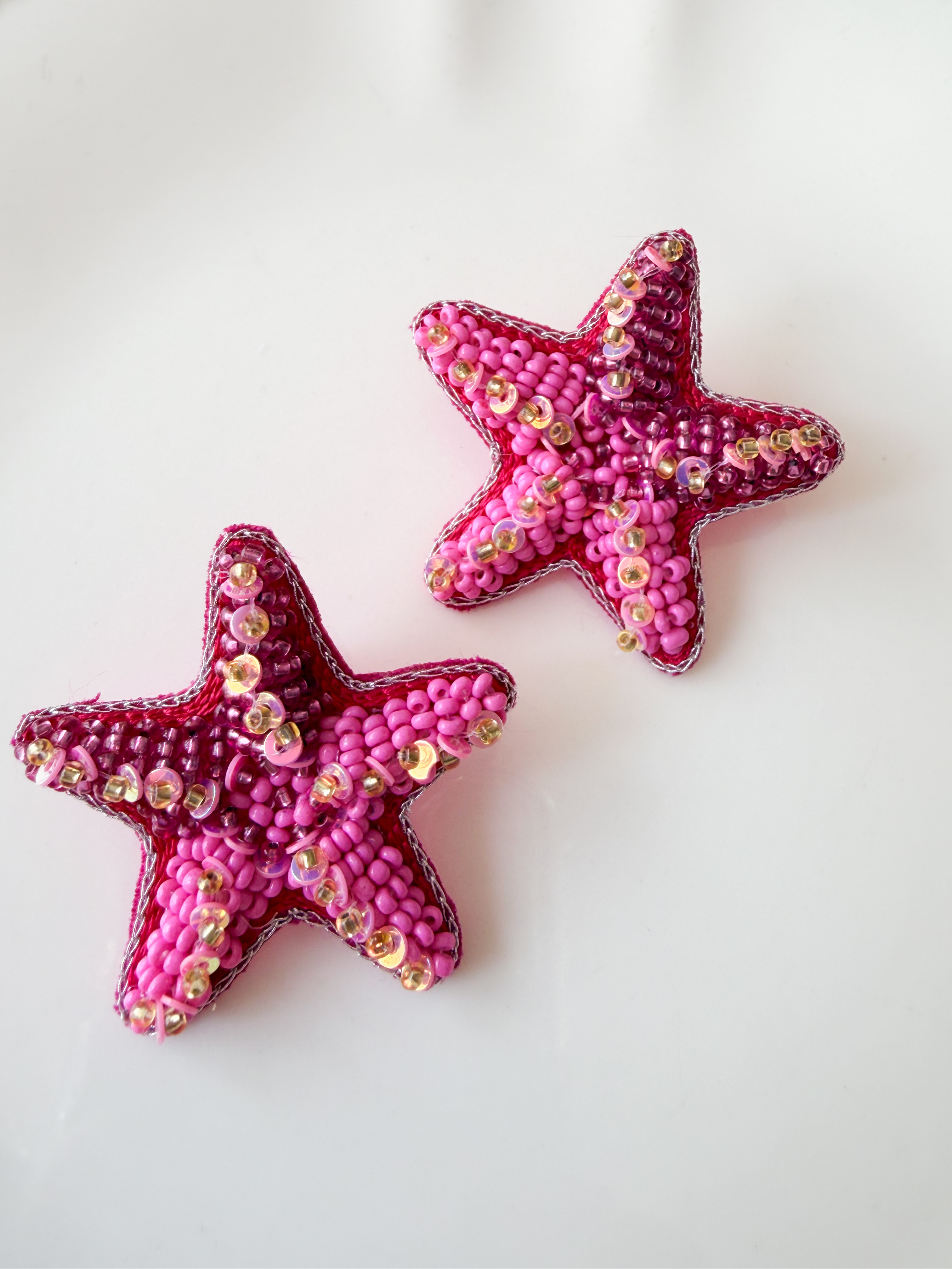 Boucles étoile de mer rose de Mandalita