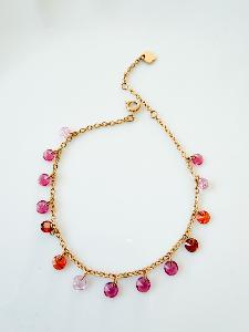 Bracelet pampilles rose doré 