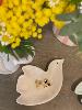 Coupelle oiseau beige