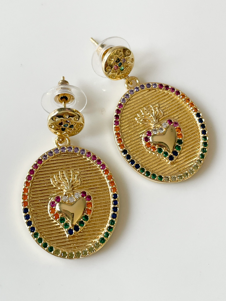 boucles Betty multicolore doré