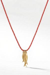 Collier Nami rouge doré de Shlomit