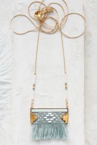 collier Bolero bleu doré de Shlomit Ofir