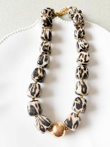 Collier perles graou doré