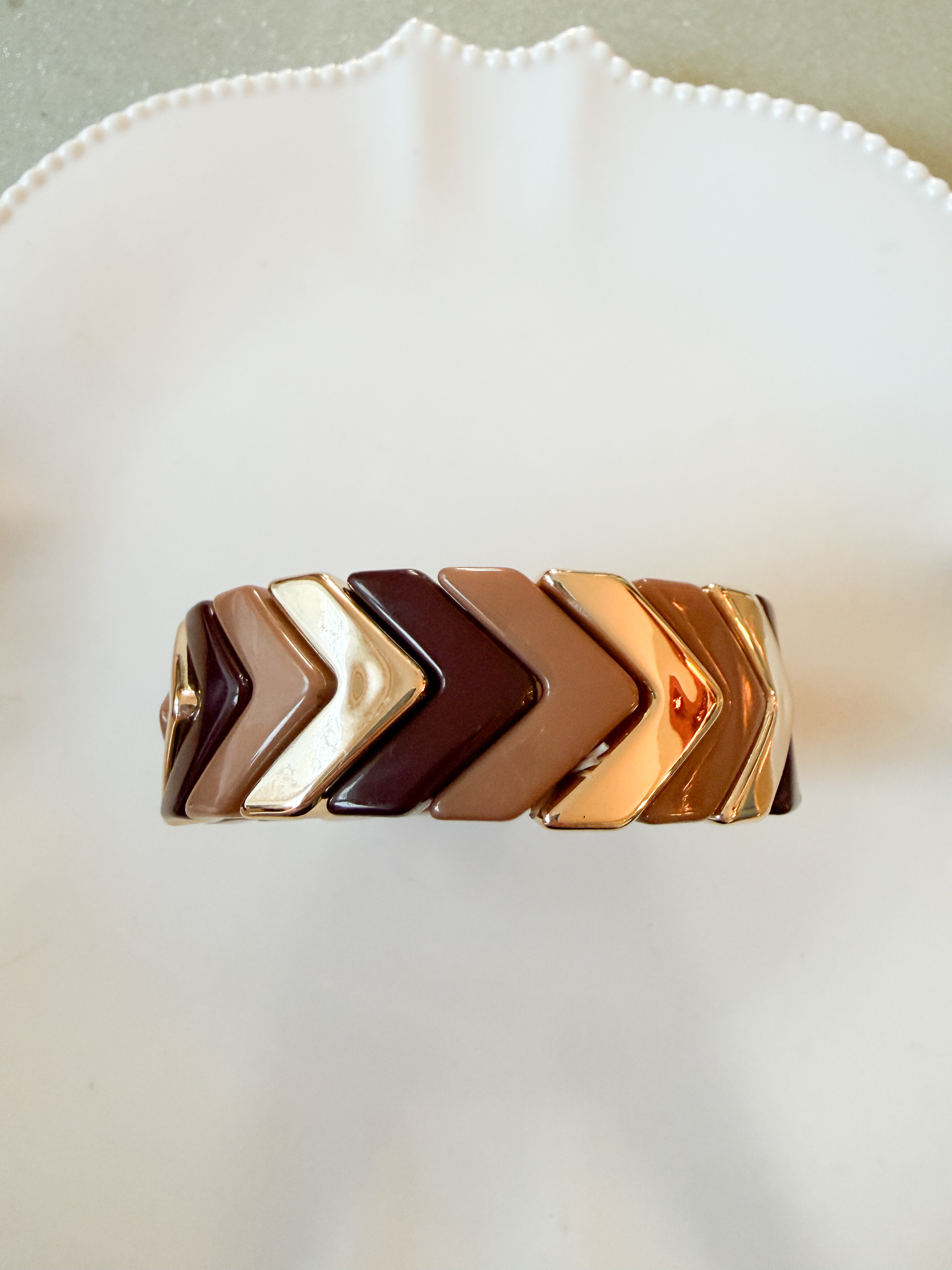 Bracelet Morgane marron doré