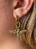 Boucles breloques libelulle doré