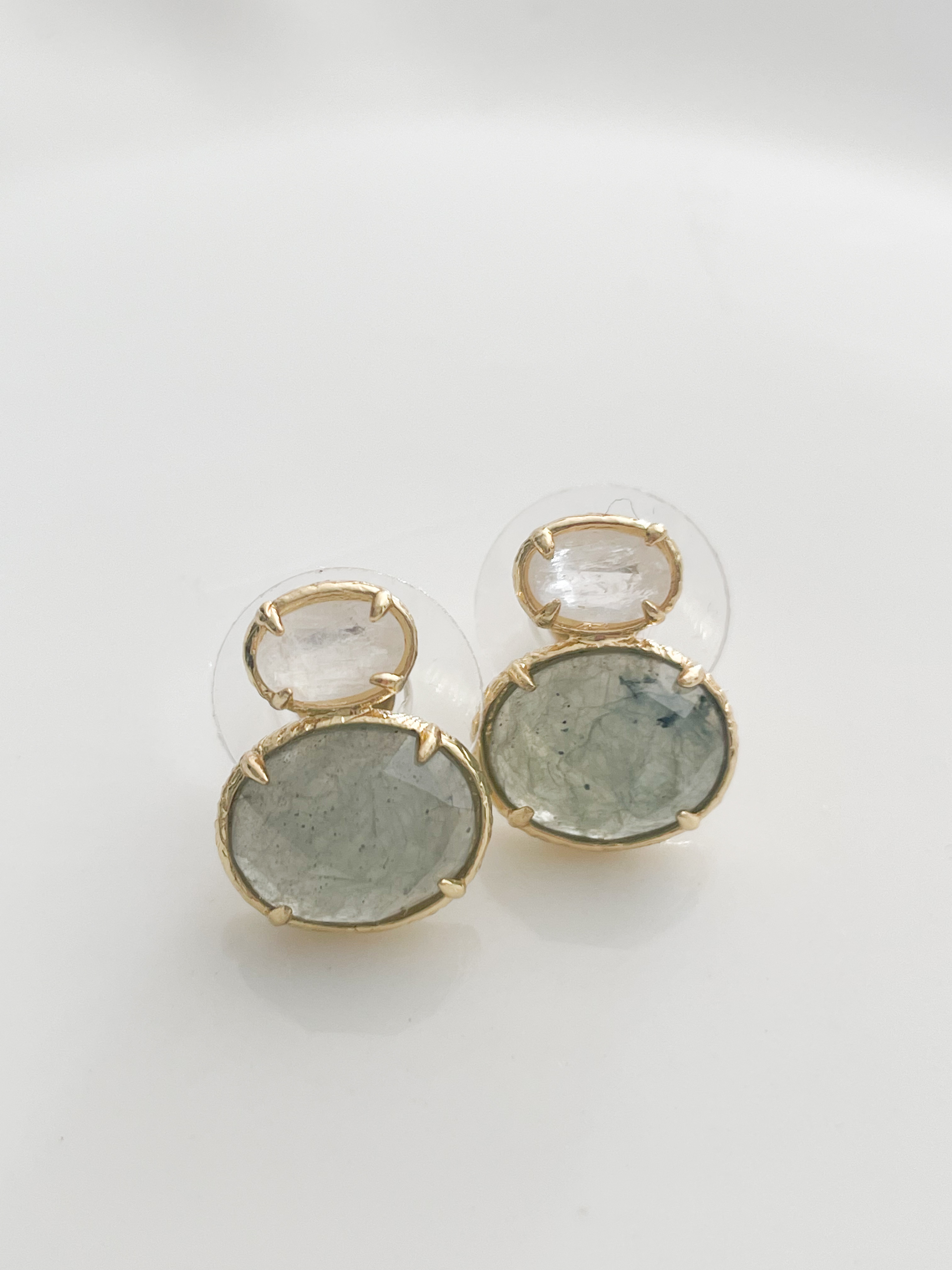 Boucles pierre Léa gris doré