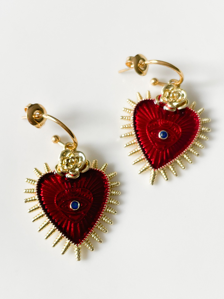 boucles Ex Voto doré 