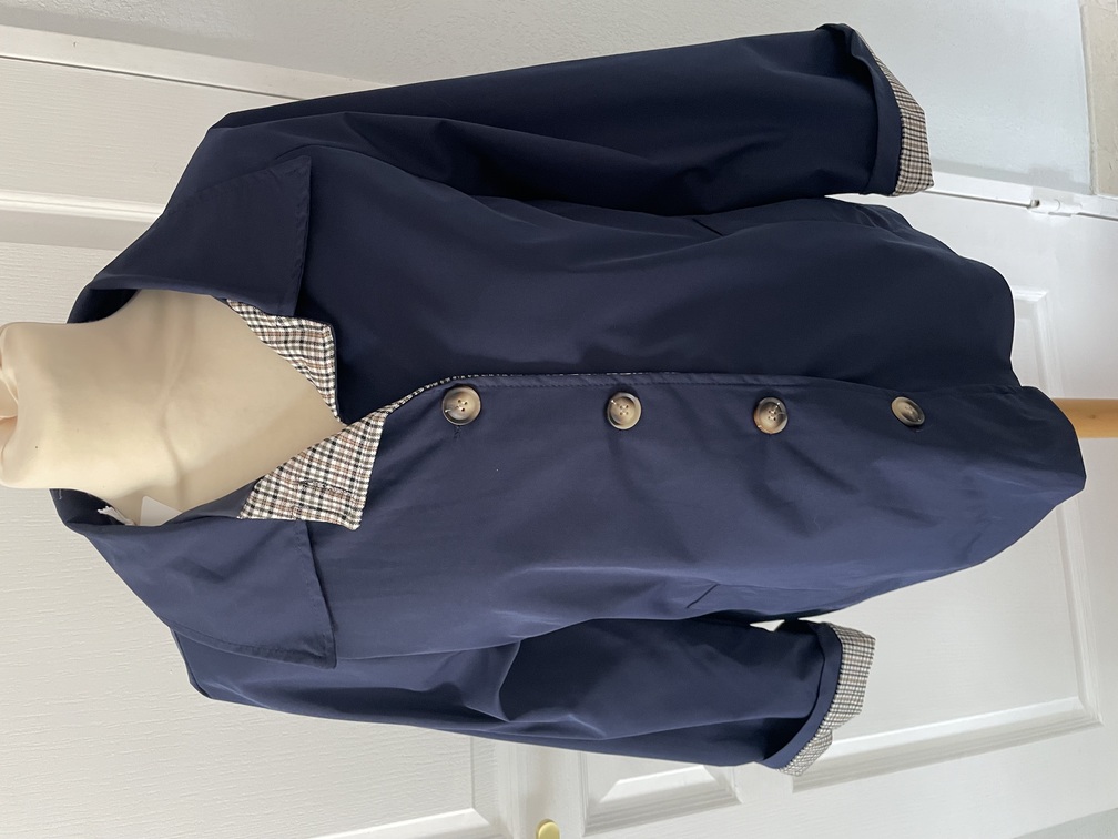 Veste trench court 36/46 marine