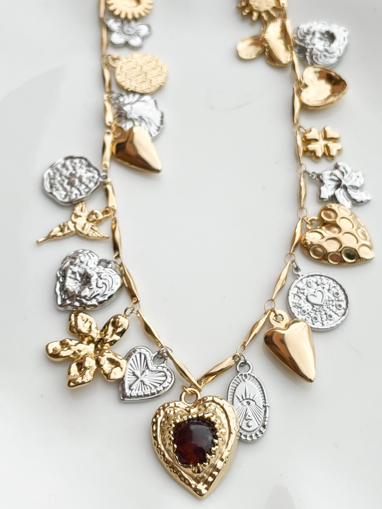 Collier Live argenté doré