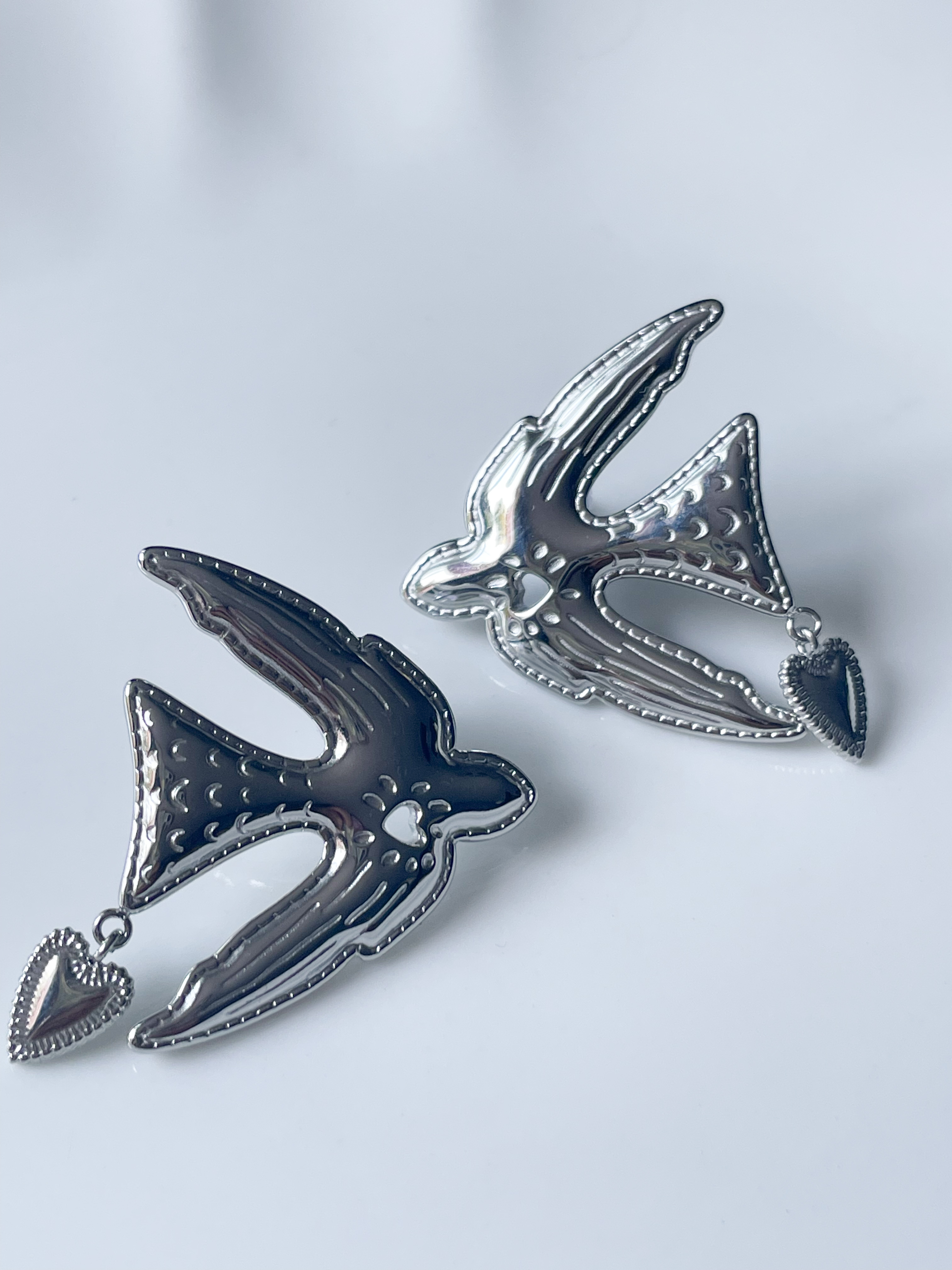 Boucles Oiseau argenté