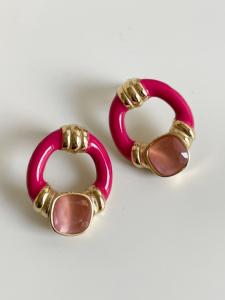 boucles Abba rose doré 