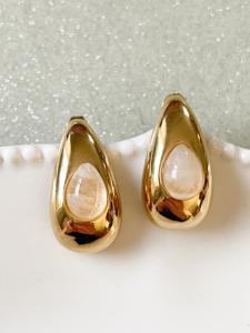 Boucles Betty blanc doré