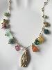 collier bohême breloques doré