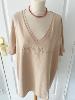 T shirt coeur beige 44 46