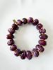 Bracelet Paula perles violet doré