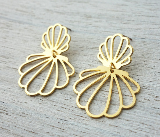Boucles Ariel doré de Shlomit