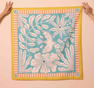 foulard Maradji oiseau bleu