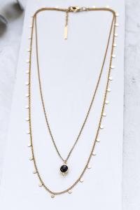 Collier Anis noir doré de Shlomit Ofir