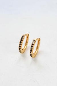 boucles Tyler noir doré de Shlomit Ofir
