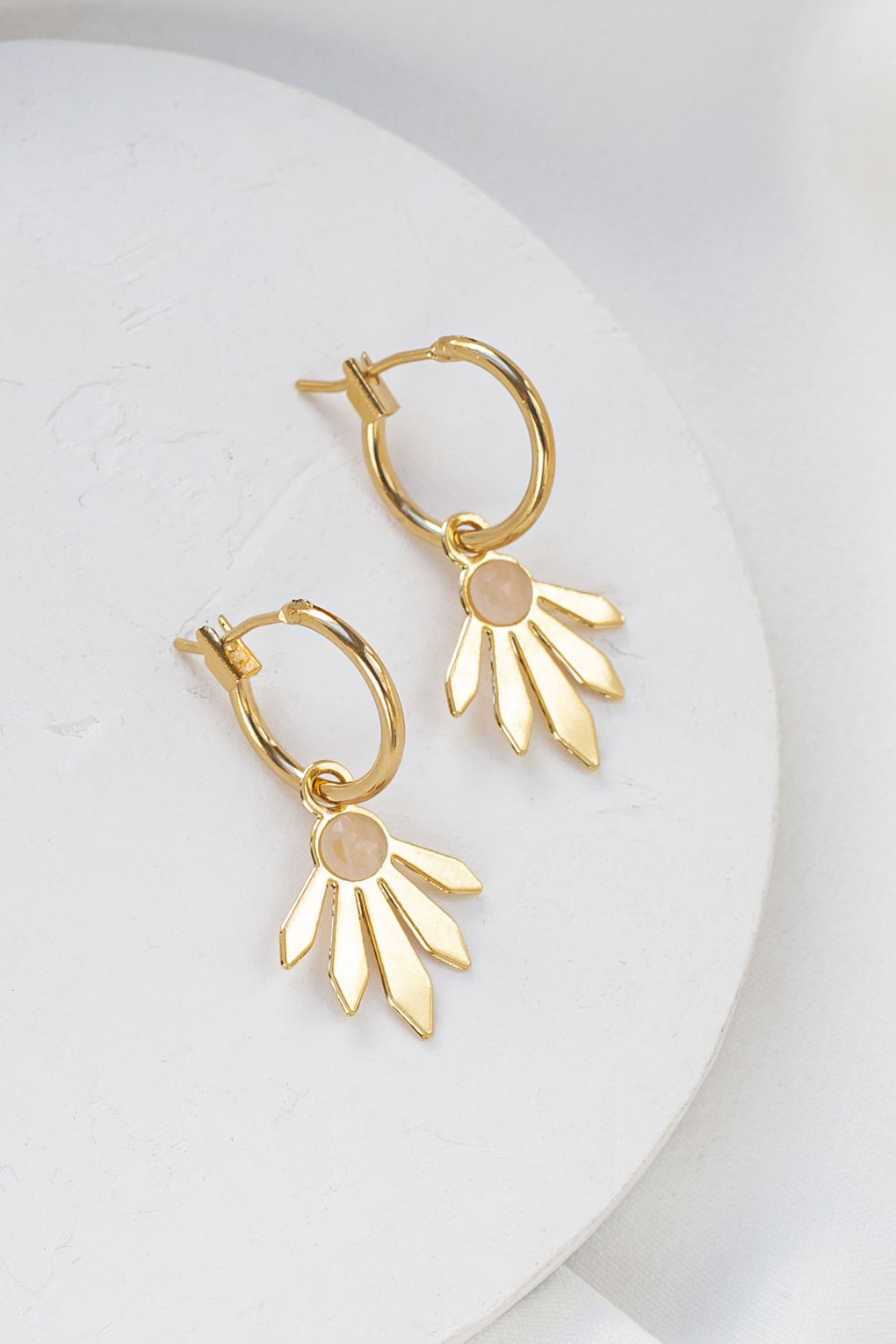 boucles Didi créoles rose doré de Shlomit Ofir