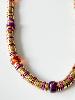 Collier Tao violet doré