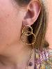Boucles Anne doré