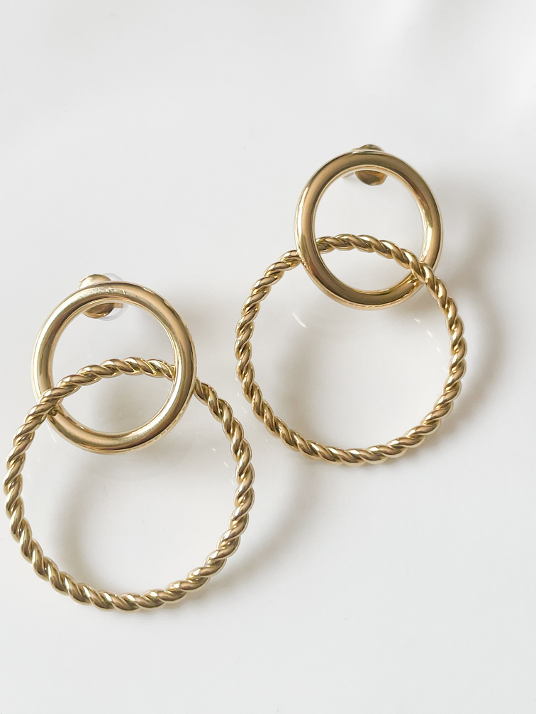 Boucles Anne doré