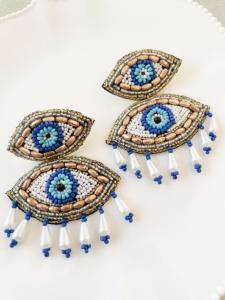 Boucles Aphrodite bleu de Mandalita