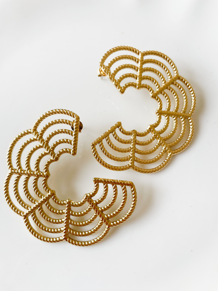 boucles Luna doré