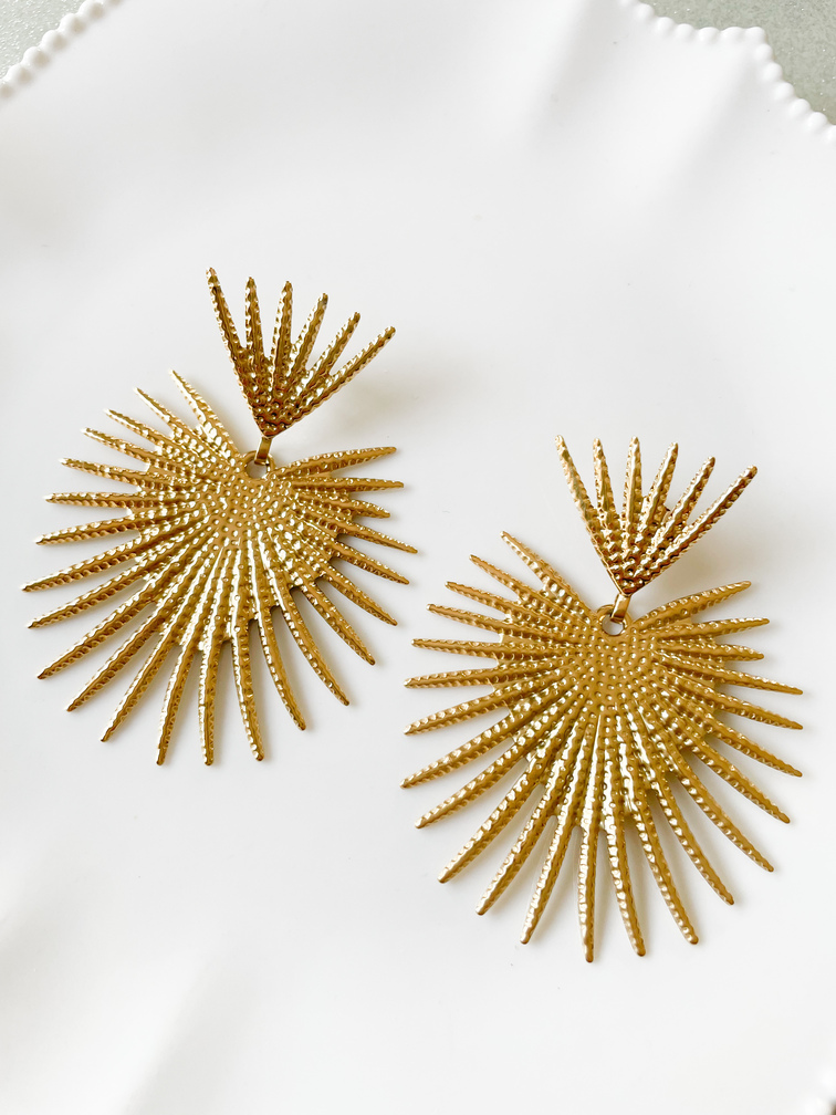 boucles Palmier doré