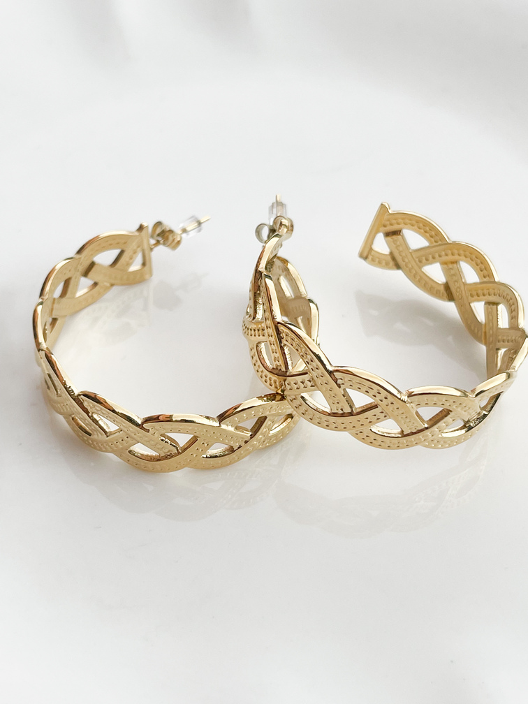 Boucles créoles Baby doré