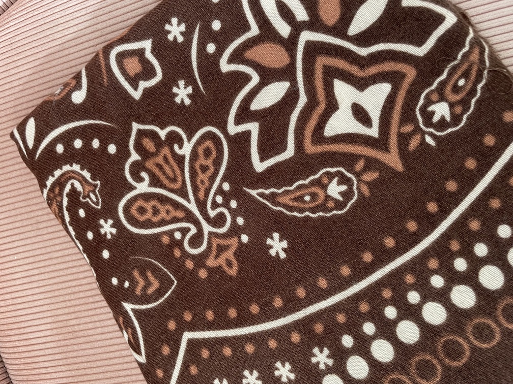 foulard bandana marron tout doux 2ème édition
