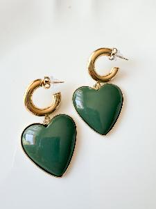 Boucles Abby kaki doré