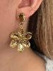 boucles fleurs doré
