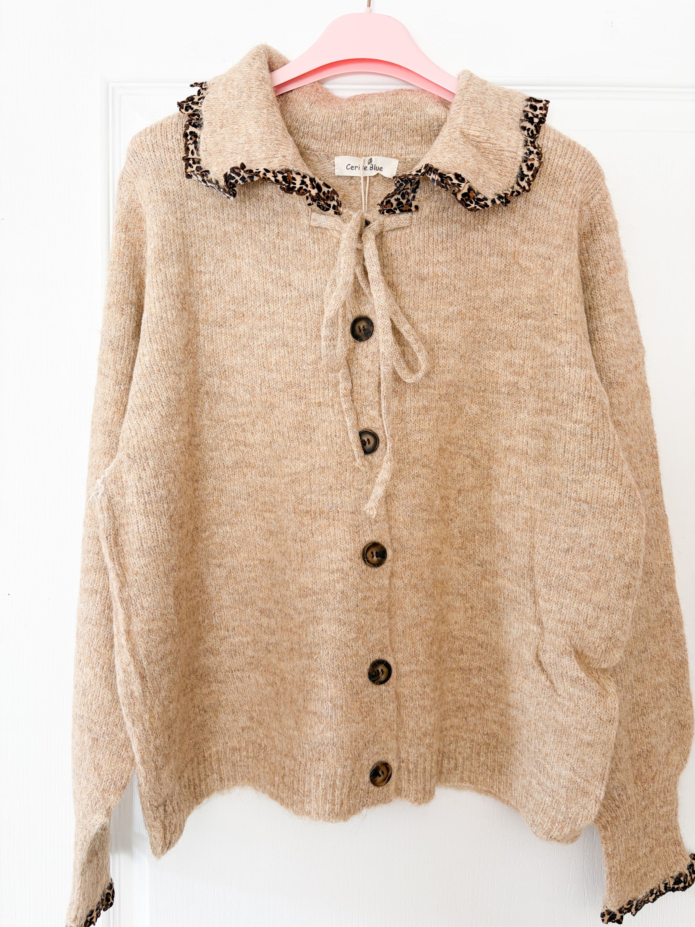 Gilet Claudine beige panthère