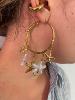 Boucles créoles étoile de mer doré