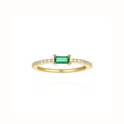 bague Ryan L vert doré Shlomit Ofir