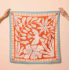 foulard Maradji oiseau brique