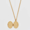 collier médaillon ovale oiseau de Fable