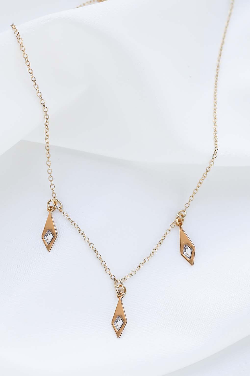 collier Rockfeller trio doré de Shlomit Ofir
