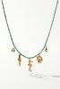 Collier Nura vert doré de Shlomit
